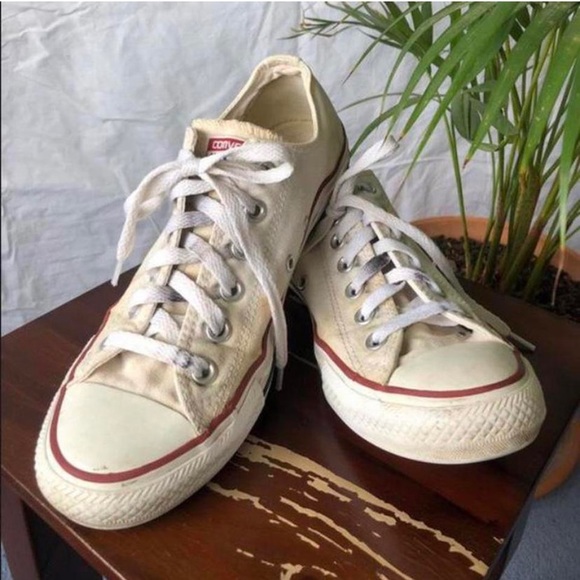 converse trainers cream